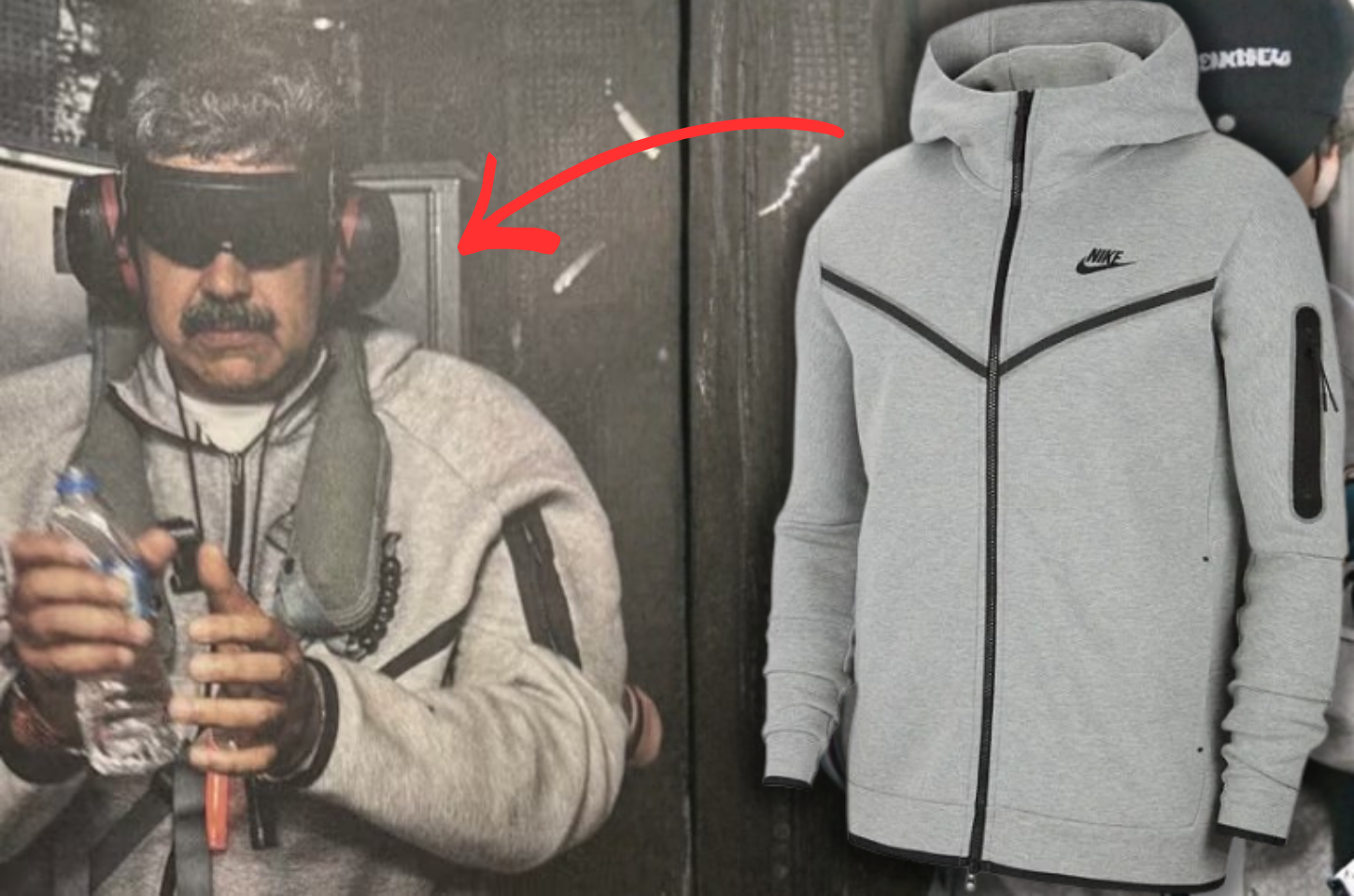 Nike Tech Fleece esgota após foto de prisão de Maduro e vira febre na internet
