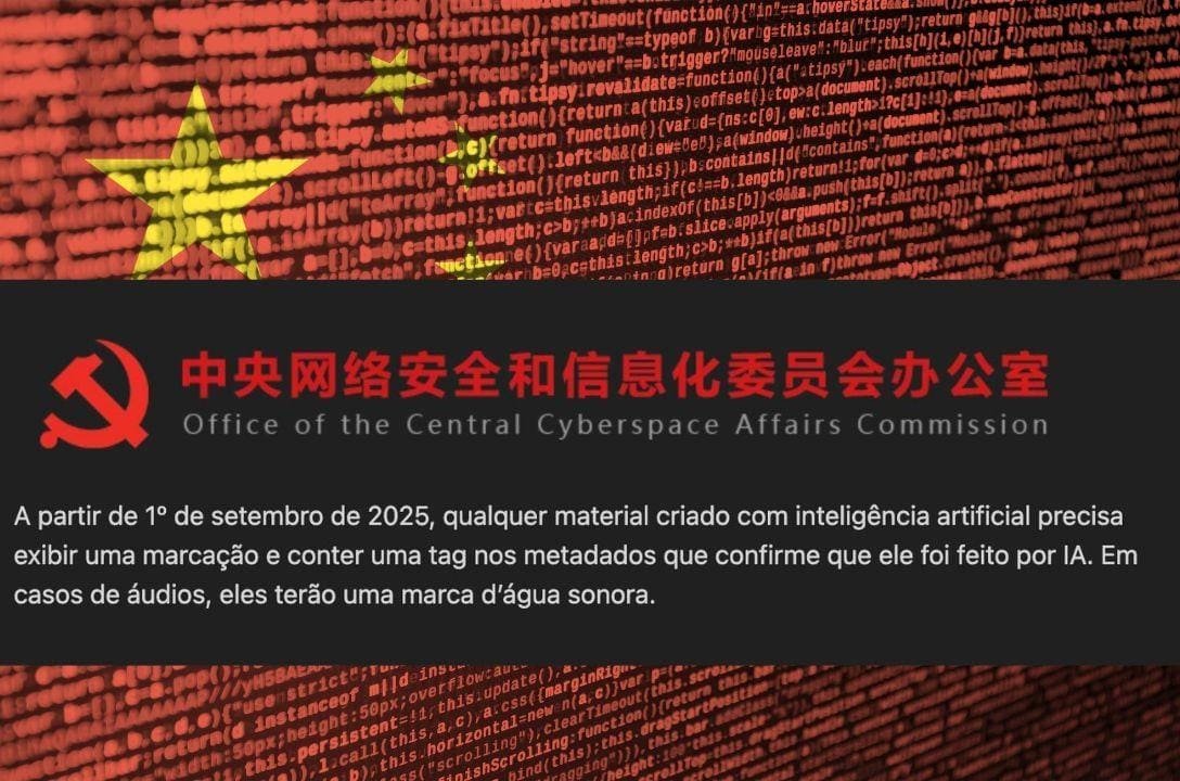 Nova lei da IA na China - Conteúdos terão selo de identificação