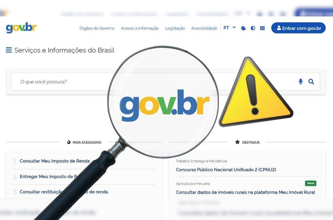 Novo golpe utiliza site falso do "GOV.BR" para enganar vítimas
