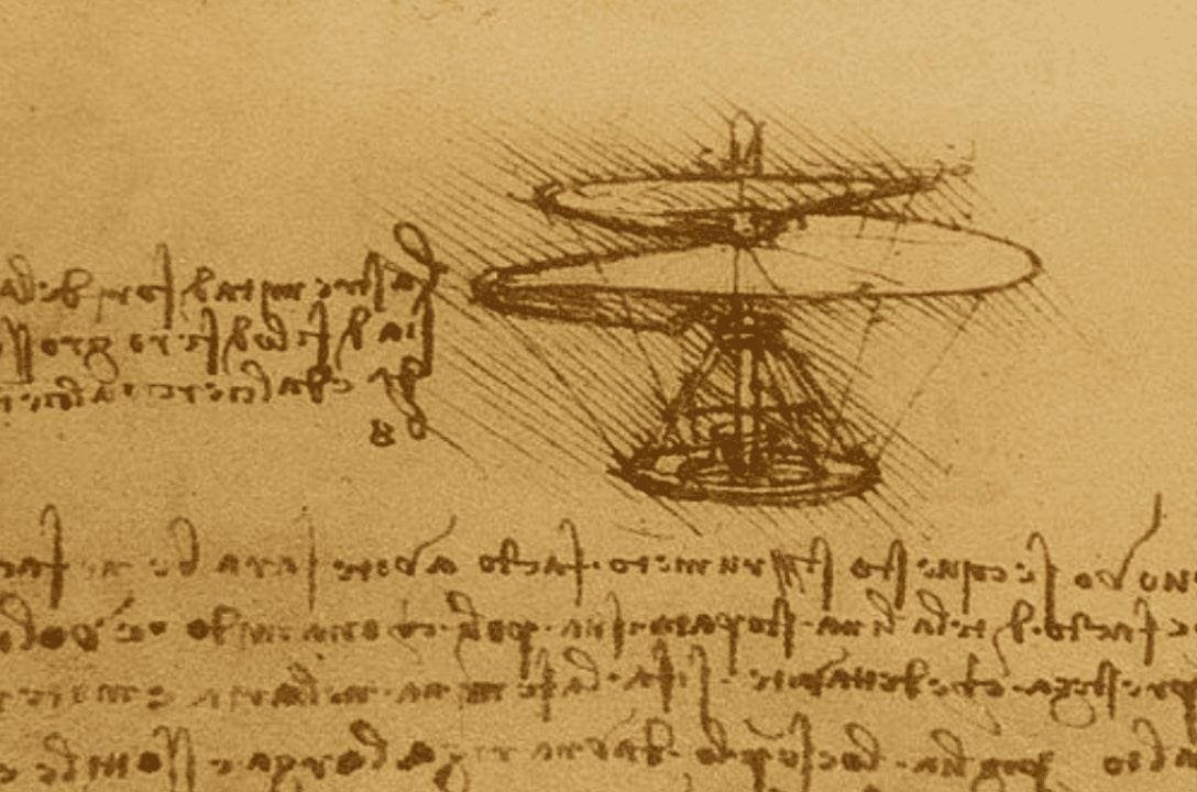 O drone silencioso que Da Vinci previu em 1480