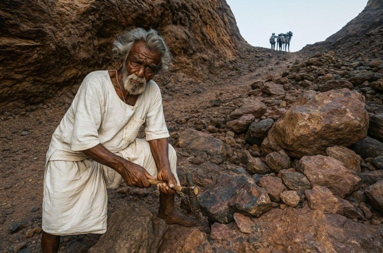 O homem que abriu uma montanha com as próprias mãos