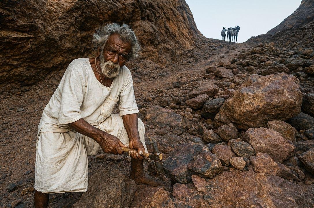 O homem que abriu uma montanha com as próprias mãos