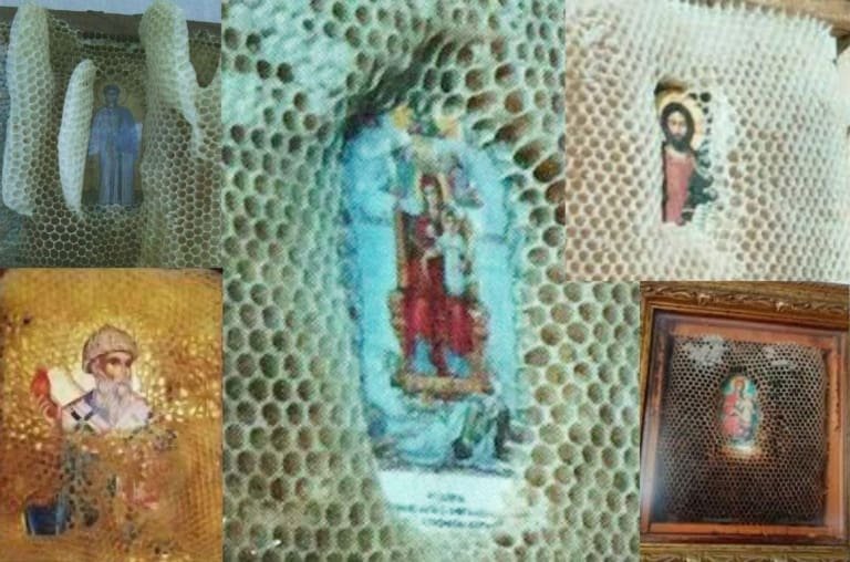 O Mistério das Abelhas que Contornam Imagens Sagradas