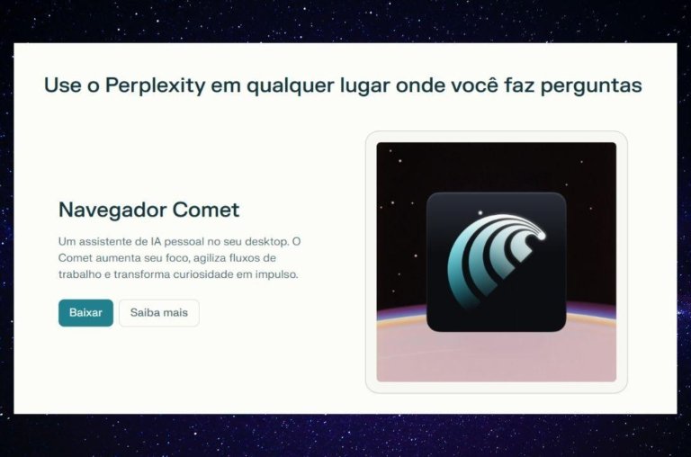 Perplexity libera gratuitamente o navegador de IA Comet