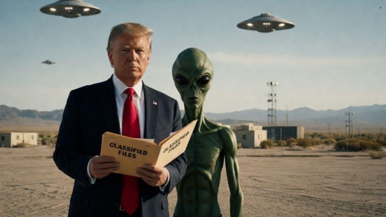 Trump promete abrir arquivos sobre OVNIs e alienígenas