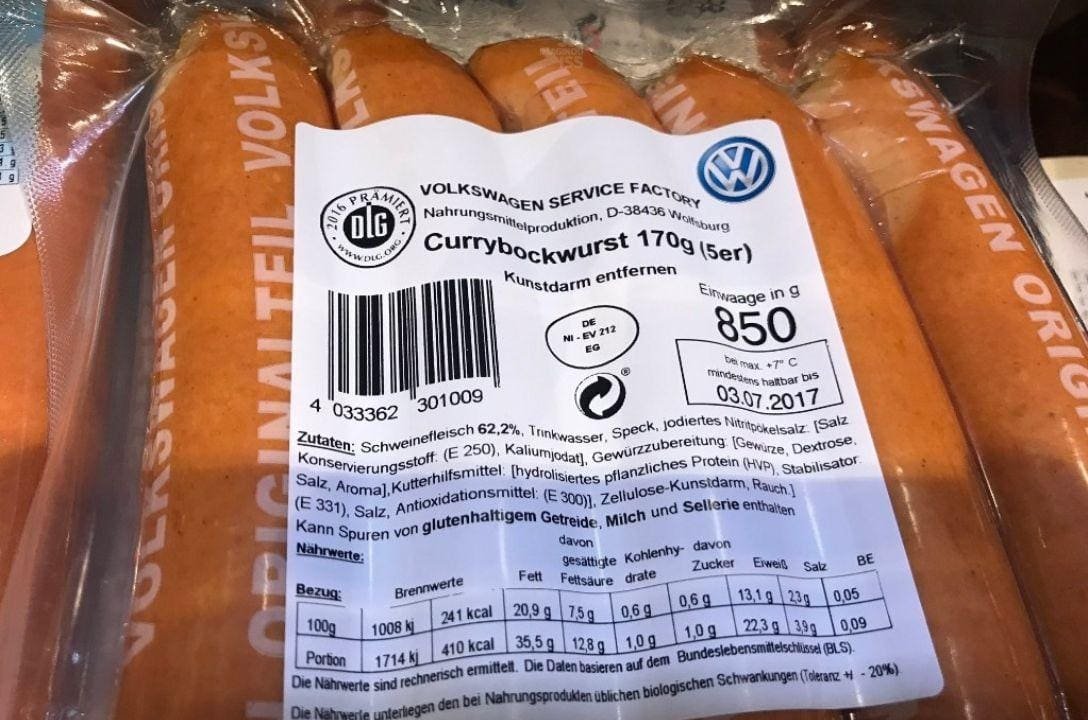 Volkswagen vendeu mais salsichas que carros ano passado