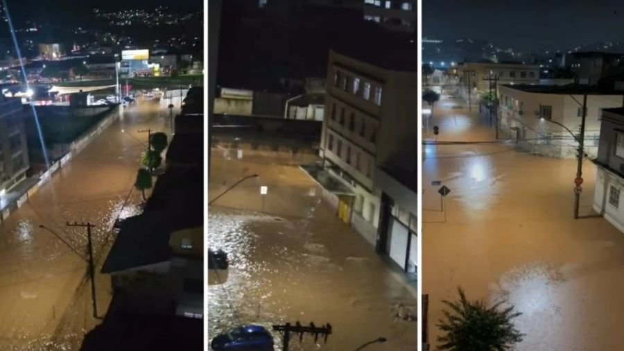 Chuva em Juiz de Fora provocou enchentes generalizadas