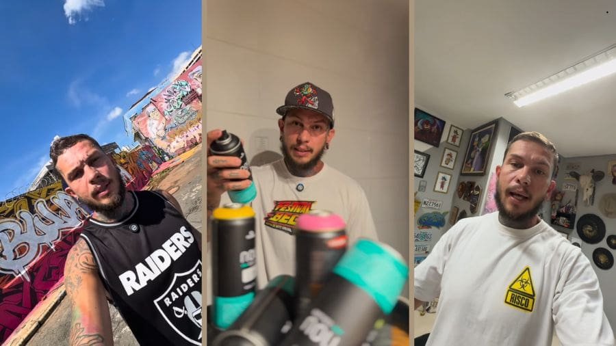 O respons&aacute;vel pelo grafite criticado no viaduto &eacute; Smith Art Tattoo, artista visual, grafiteiro e tatuador conhecido em Goi&acirc;nia