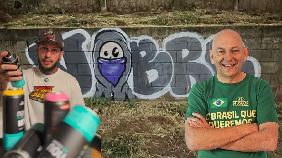 Smith Art Tattoo e Luciano Hang: grafite que virou debate nacional