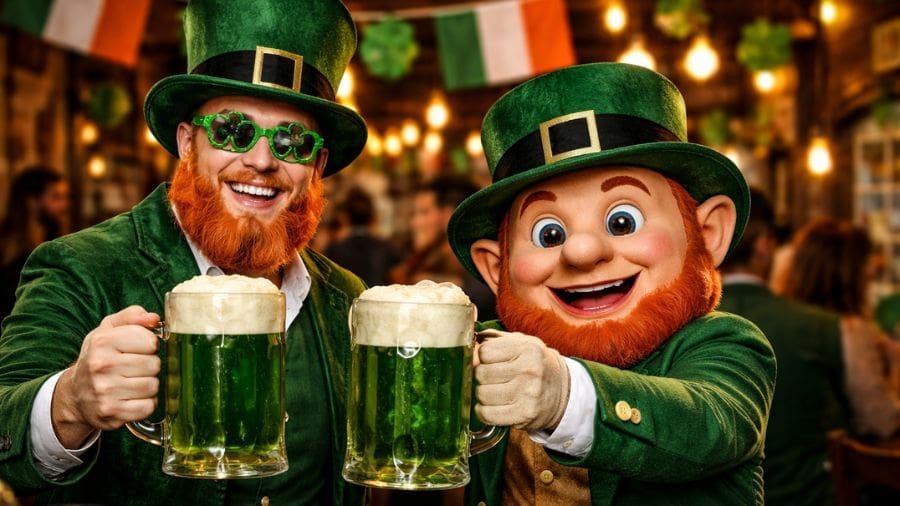 Nem tudo no St. Patrick&rsquo;s Day &eacute; religioso. Parte da festa vem de hist&oacute;rias antigas, lendas e imagina&ccedil;&atilde;o popular