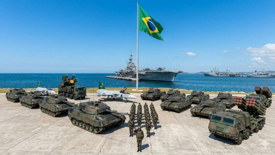 Investimento de R$ 456 bilhões para as forças armadas é muito? Segundo análises divulgadas recentemente, o Brasil enfrenta um atraso importante em áreas consideradas estratégicas