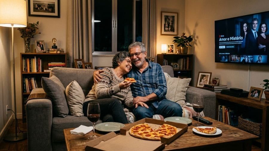 tr&ecirc;s h&aacute;bitos aparecem repetidamente como algumas das coisas que mais unem casais: m&uacute;sica, s&eacute;ries e comida