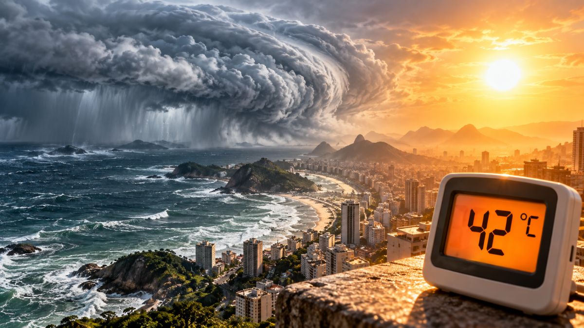 Ciclone extratropical e calor acima de 40 °C deixam Brasil em alerta