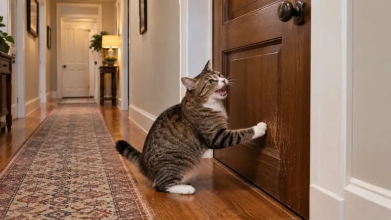 Por que gatos miam para abrir a porta, mas não entram quando você abre?