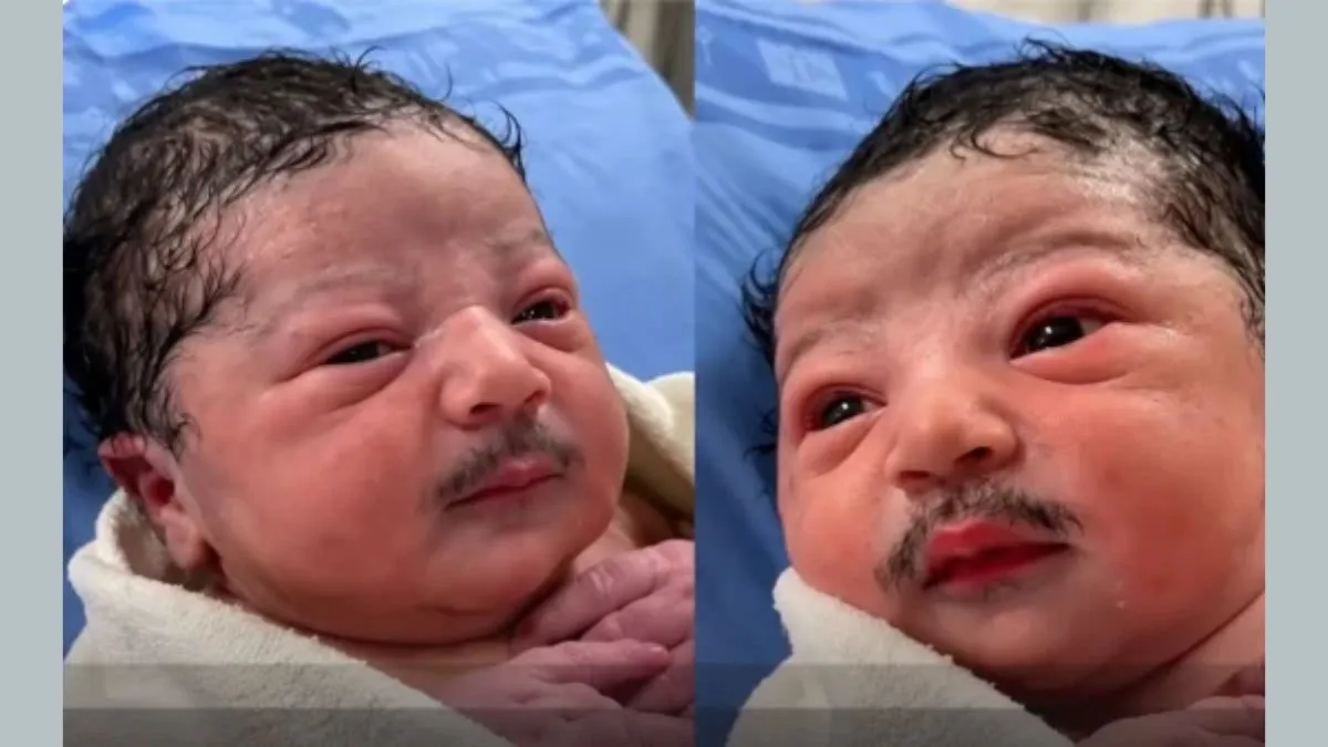 Bebê de bigode é real? Entenda o que sabemos sobre a notícia viral O apelo visual do bebê de bigode está no encontro de duas referências que normalmente não associamos