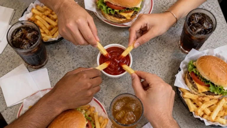 Quando você divide o molho com amigos, você também divide as bactérias